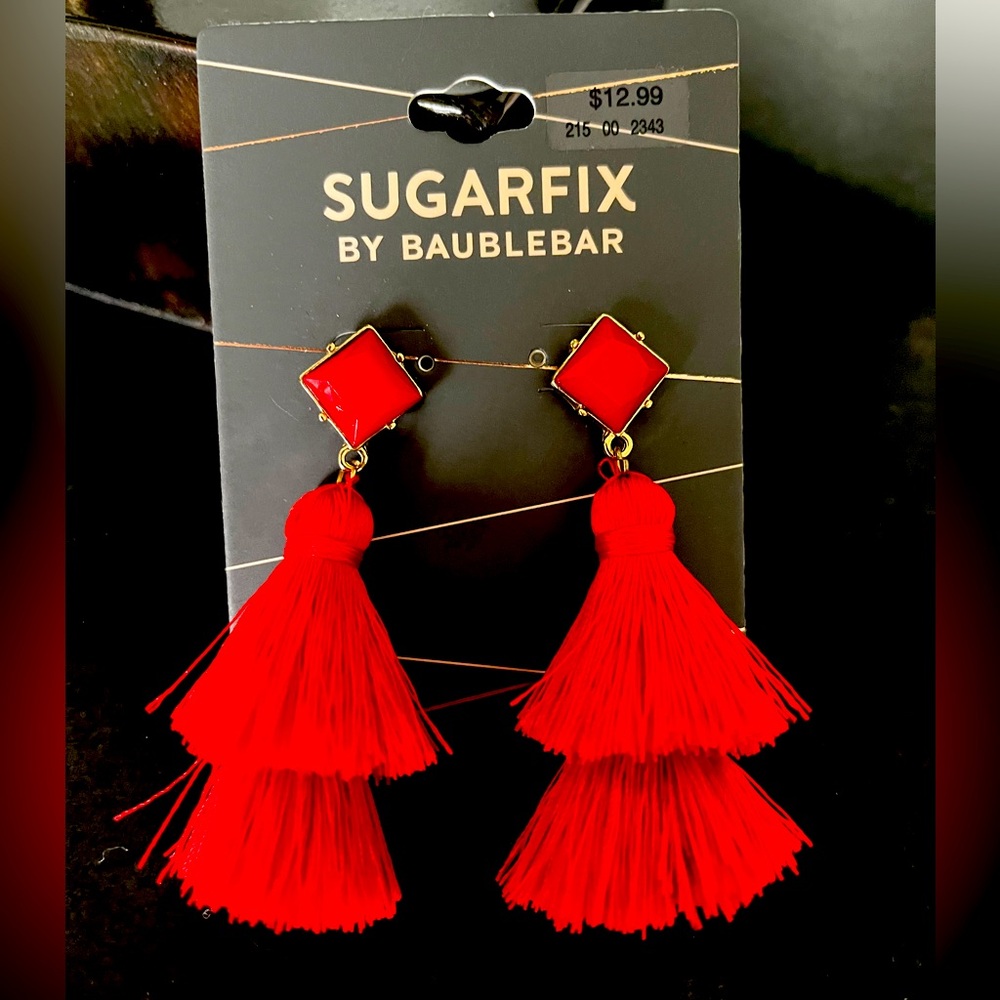 Sugarfix Red Earrings